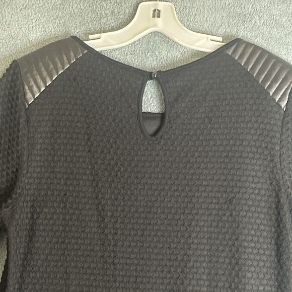 Monif C Dress‎ Womens 1X Black Sheath Half Sleeve Knee Length Cocktail Career - Picture 12 of 12